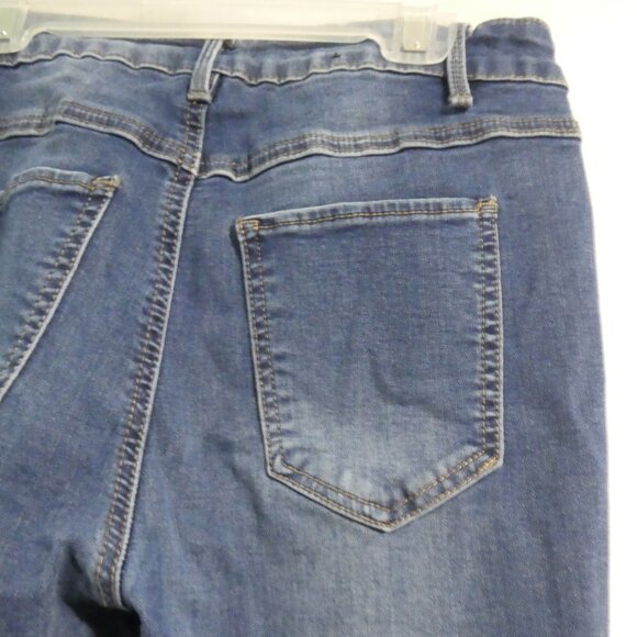SWS X DENIM CO. CALI | size 7 | Blue Distressed Denim | Cali High Rise Skinny - Picture 12 of 16